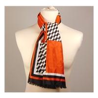 Red, White and Black Coloured Scarf