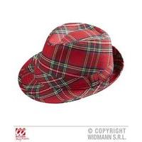 Red Tartan Fedora