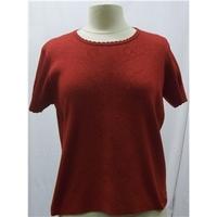 Red Short Sleeve top eastex - Size: 14 - Red - Short sleeved shirt
