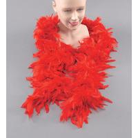 Red Show Girl Feather Boa