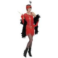 Red 1920s Flapper Costume Large For 20s 30s Moll Bugsy Fancy Dress