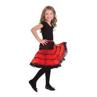 Red & Black Girls Crinoline Slip