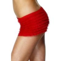 Red Ladies Ruffles Lace Panties