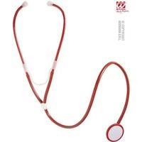 red stethoscope accessory for doctors nurses hospitals fancy dress up