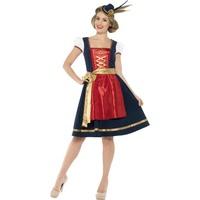 Red Women\'s Traditional Deluxe Claudia Bavarian Costume