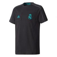 real madrid training t shirt black kids black