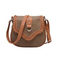 retro women crossbody bags pu leather woven splice shoulder messenger  ...