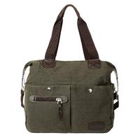 Retro Large Capacity Canvas Handbag Casual Travel Totes for Women and Men