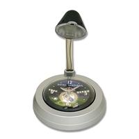 real madrid alarm clock with light silver