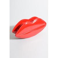 Red High Shine Lips Clutch