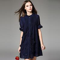 revienne bay womens lace going out cute swing dress solid round neck a ...