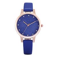 rebirth womens simple fashion watch slim pu leather strap quartz wrist ...