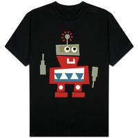 Red Robot with Smile