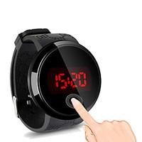 relogio masculino mens led touch screen digital silicone waterproof da ...