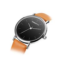 rebirth womens fashion watch chinese quartz leather band black red bro ...