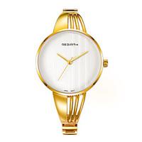 rebirth womens fashion watch chinese quartz alloy band silver gold