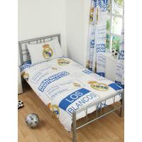 Real Madrid CF Patch Single Duvet Cover and Pillowcase Set