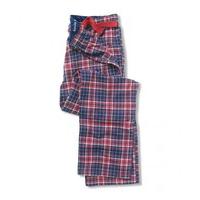 Red Navy Brushed Check Loungepant XL - Savile Row