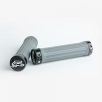 renthal traction lock on grips grey medium compound