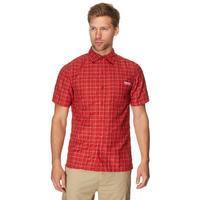 regatta mens shelton short sleeve shirt red red