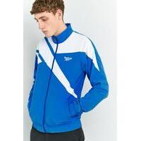 Reebok LF Vector Bright Blue and White Track Top, BLUE