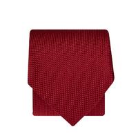 red micro check 100 silk tie