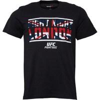 Reebok Mens UFC Fight Night London T-Shirt Black