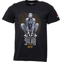 Reebok Mens UFC Fight Night Silva The Spider T-Shirt Black