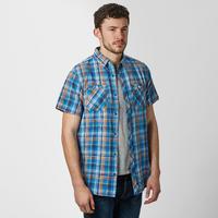 regatta mens ryland short sleeve shirt blue blue