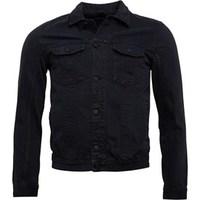 Religion Mens Rock Denim Jacket Graphite