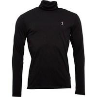 religion mens overdrive roll neck top jet black