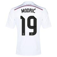 Real Madrid Home Shirt 2014/15 - Kids with Modric 19 printing, White