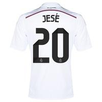 Real Madrid Home Shirt 2014/15 - Kids with Jese 20 printing, White