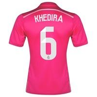 Real Madrid Away FIFA World Champions 2014 Shirt Pink with Khedira 6 p, Pink