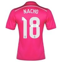Real Madrid Away FIFA World Champions 2014 Shirt Pink with Nacho 18 pr, Pink