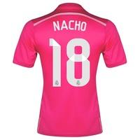 Real Madrid Away FIFA World Champions 2014 Shirt Pink with Nacho 18 pr, Pink