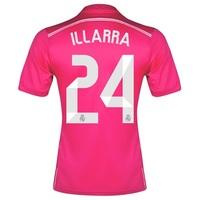 Real Madrid Away FIFA World Champions 2014 Shirt Pink with Illarra 24, Pink