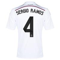 Real Madrid Home Shirt 2014/15 - Kids with Sergio Ramos 4 printing, White