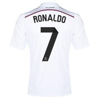 Real Madrid Home Shirt 2014/15 - Kids with Ronaldo 7 printing, White