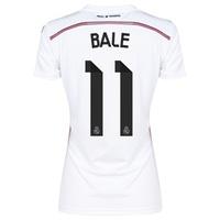 Real Madrid Home Shirt 2014/15 Womens with Bale 11 printing, White