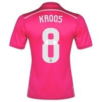 Real Madrid Away FIFA World Champions 2014 Shirt Pink with KROOS 8 pri, Pink