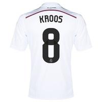 real madrid home shirt 201415 kids with kroos 8 printing white