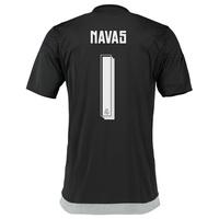 Real Madrid Home Goalkeeper SMU Mini Kit 15/16 with Navas 1 printing, Black