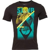 reebok mens ufc silva fighter t shirt black