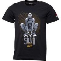 Reebok Mens UFC Fight Night Silva The Spider T-Shirt Black