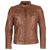 Redskins LYNCH men\'s Leather jacket in brown