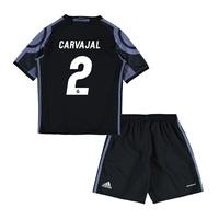 Real Madrid Third Mini Kit 2016-17 with Carvajal 2 printing, Black