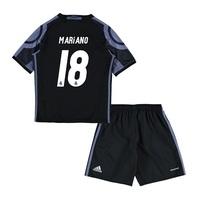 Real Madrid Third Mini Kit 2016-17 with Mariano 18 printing, Black