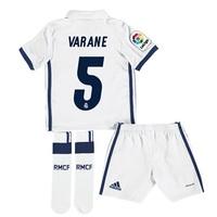 Real Madrid Home Jersey 2016/17 - Infant - with Varane 5 printing, White