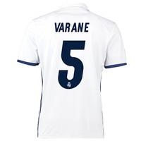 real madrid home jersey 201617 with varane 5 printing white